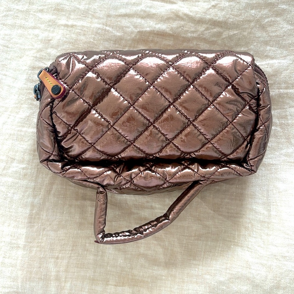 MZ Wallace Copper Metallic Lacquer Metro Accordion Coametic - Picture 8 of 9